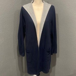 Banana Republic longline open from hooded cardigan jacket